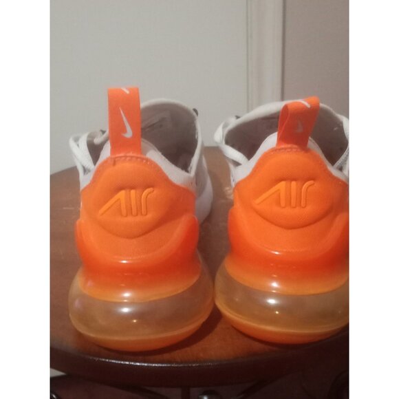 Nike Air Max 270 Shoes Womens Size 8 White Gray Orange Sneaker AH6789-104 - Picture 11 of 14